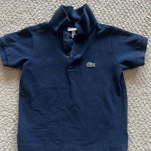 Boys Navy blue Lacoste polo 3